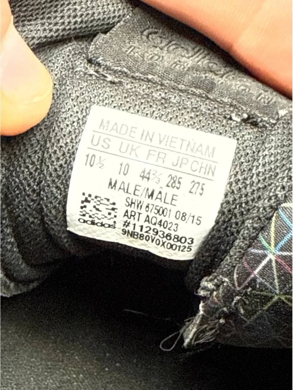 Size 10.5 - Adidas ZX Flux Black - AQ4023